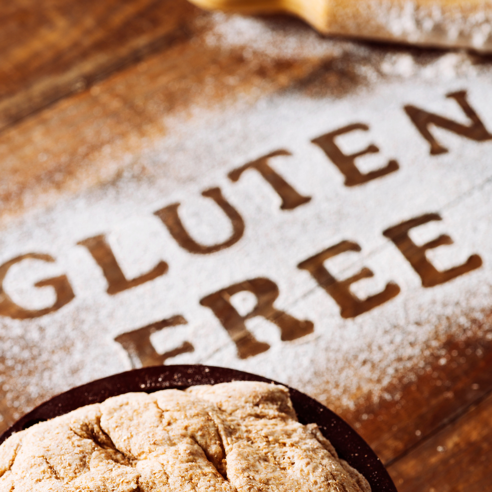 Text Gluten Free Written  